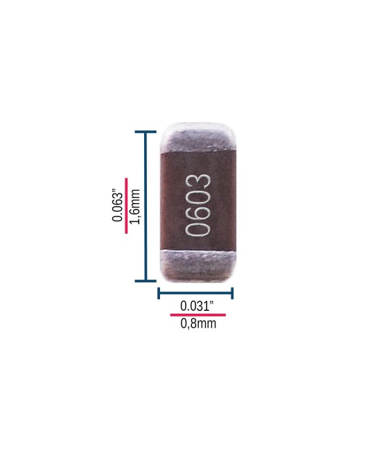 Capacitor Ceramico SMD 0603 25V/50V (2 Unidades)