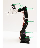 Brazo Robot Mecanico 6DOF Estructura y Electronica (DIY)