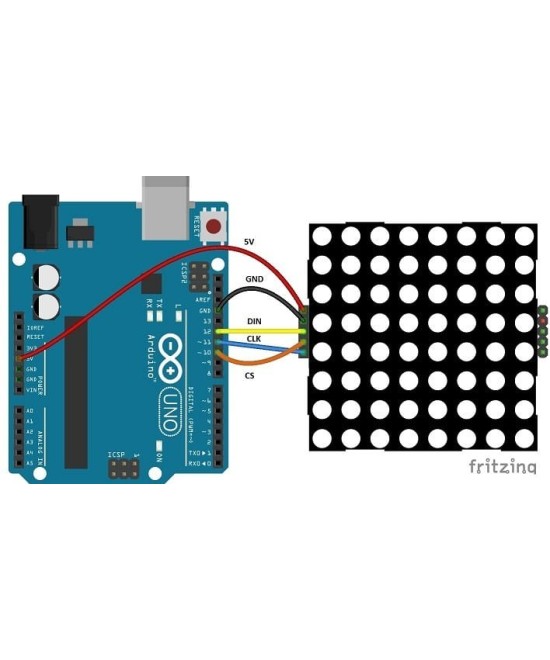 Modulo Matriz LED 8x8 MAX7219 Compatible con Arduino