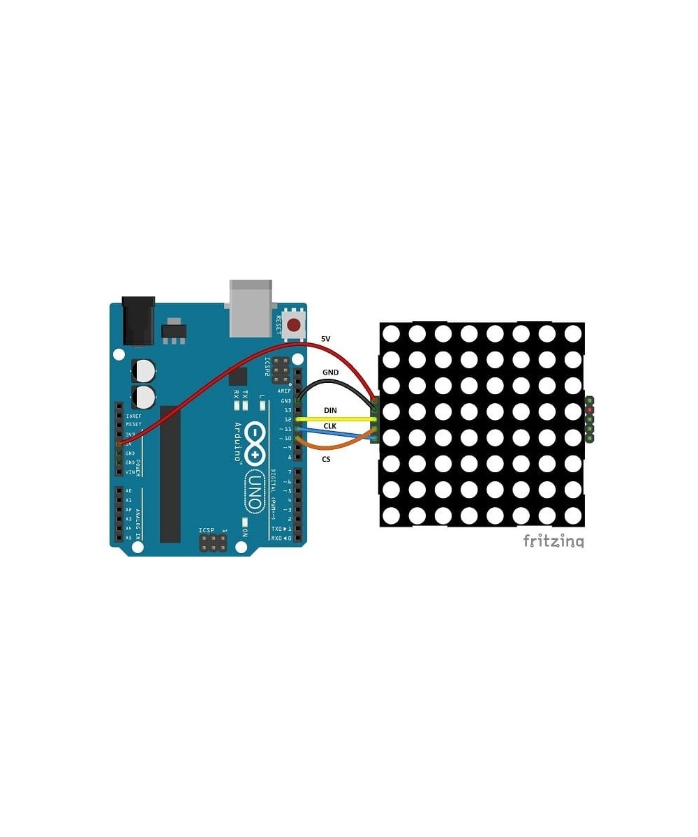 Modulo Matriz LED 8x8 MAX7219 Compatible con Arduino