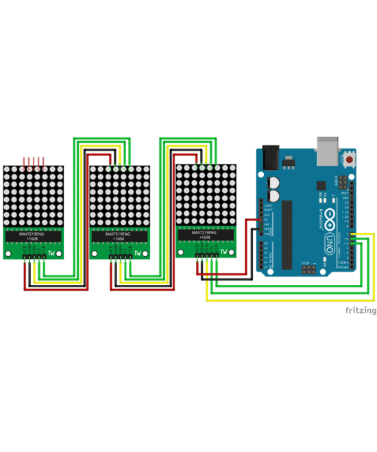 Modulo Matriz LED 8x8 MAX7219 Compatible con Arduino