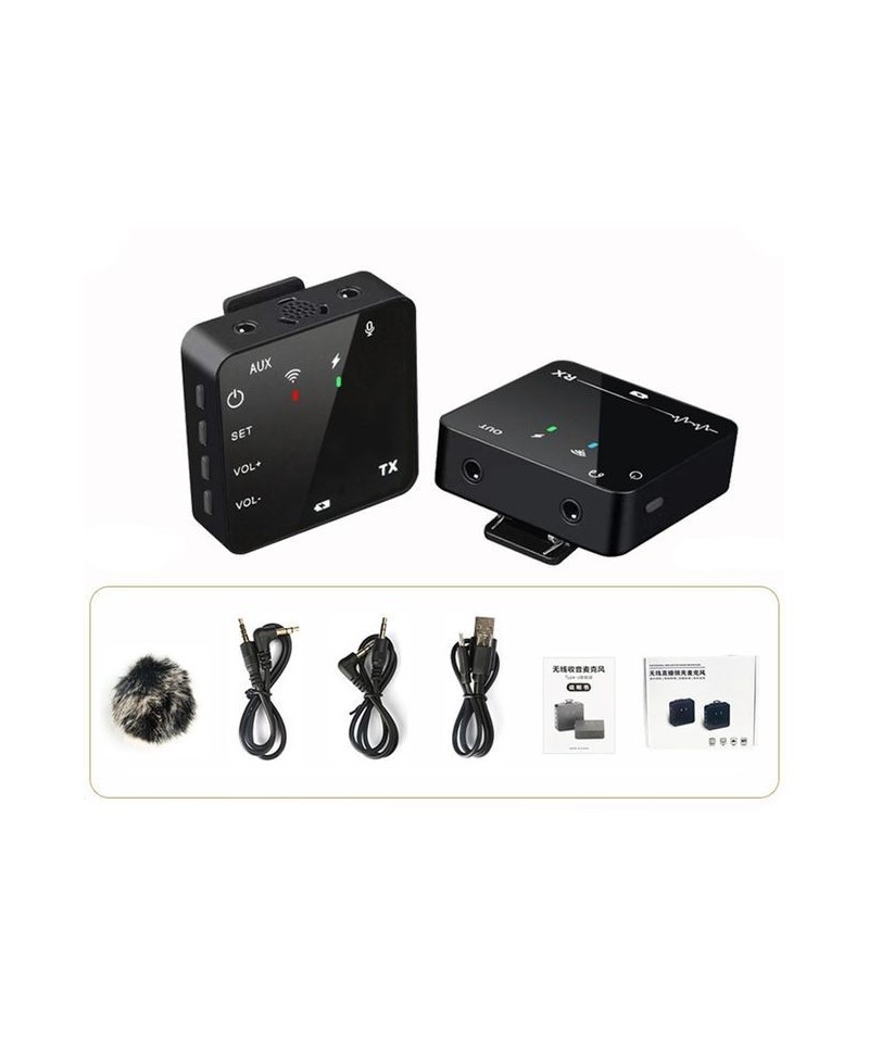 Microfono Inalambrico Lavalier Tx/Rx Tipo USB-C GAW-810