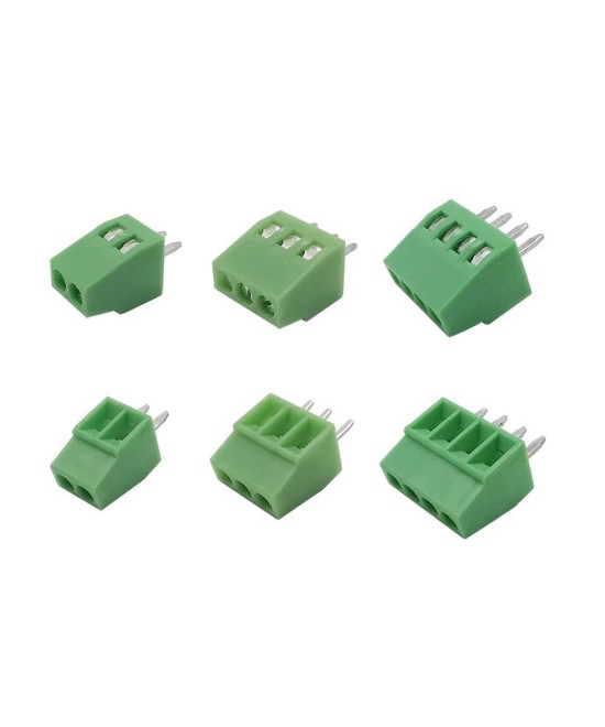 Terminal/Conector Tipo Bloque 2.54mm 2/3/4 Pines (4 Unidades)