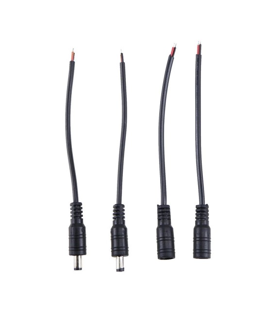 Conector Pigtail de conexion DC2.1 5.5x2.5mm Hembra / Macho