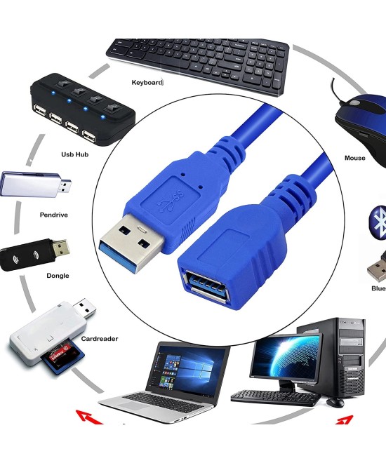Extension USB 3.0 Hembra-Macho
