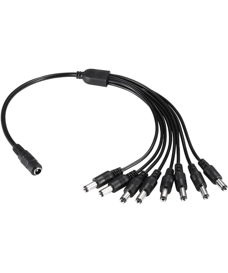 Distribuidor de Energia DC de 1 Entrada Hembra a 8 Salidas Macho