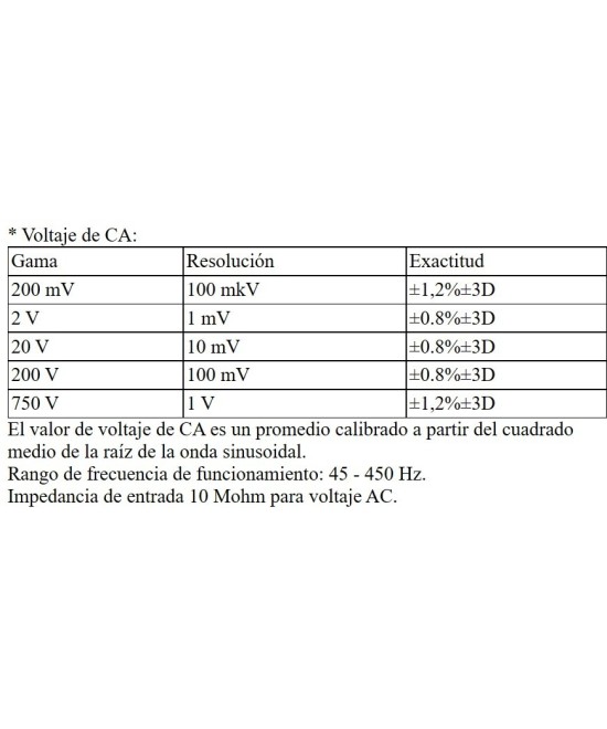 Multimetro Digital SDKY VC9205N