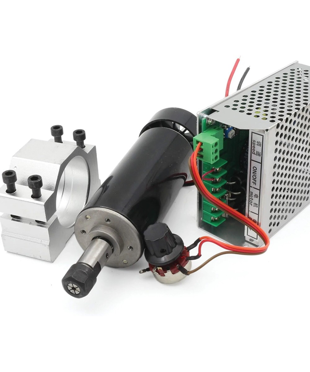 kit de Motor Spindle 500W 12000RPM con base y controlador