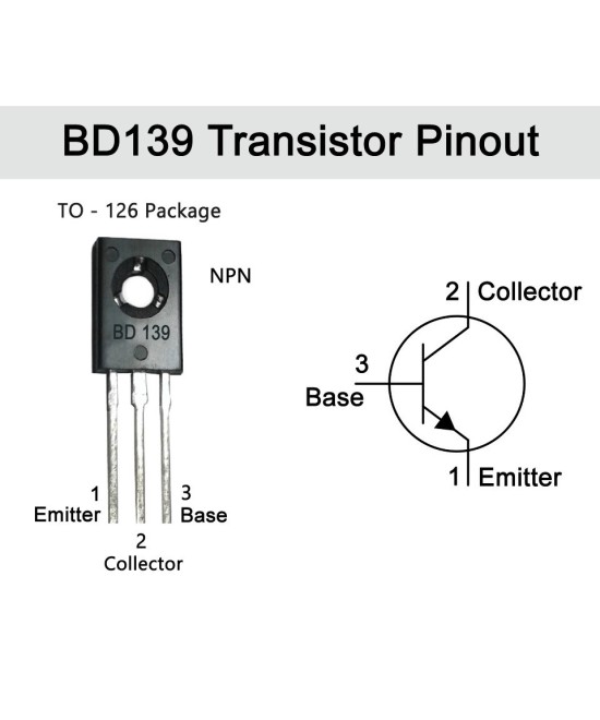 Transistor BD139 80V 1.5A NPN (SOT-32)