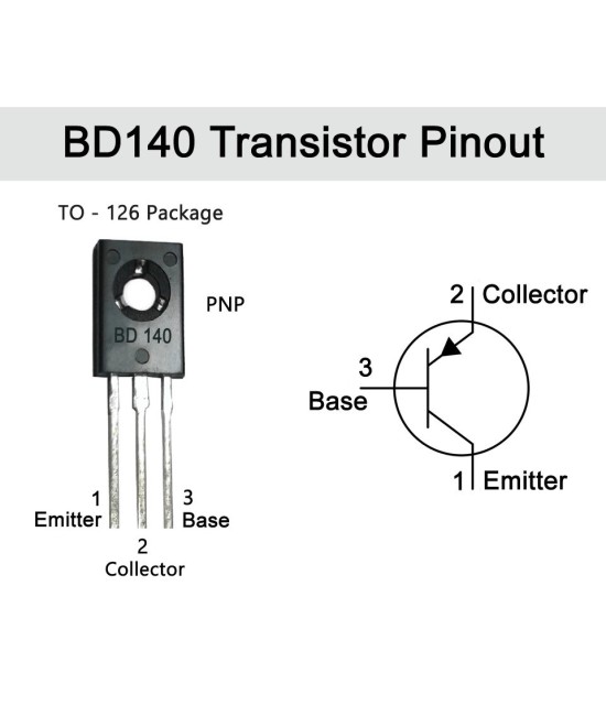 Transistor BD140 80V 1.5A PNP (SOT-32)