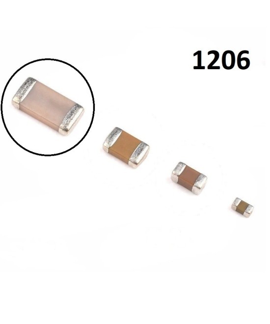 Capacitor Ceramico SMD 1206 25V/50V (2 Unidades)