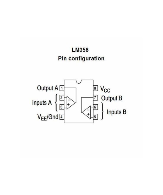 Amplificador Operacional LM358 SMD (SOP-8)