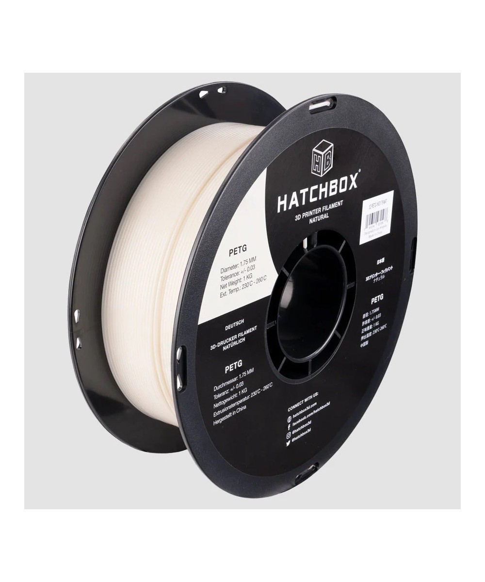 Filamento Flexible PETG Hatchbox 1.75mm 2.2 Lb