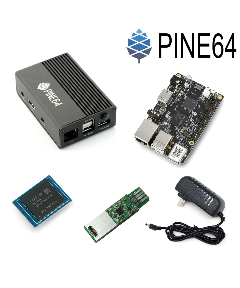Pine64 ROCK64 con Rockchip RK3328 Cortex A53 Quad-Core 1.2GHz 4GB RAM