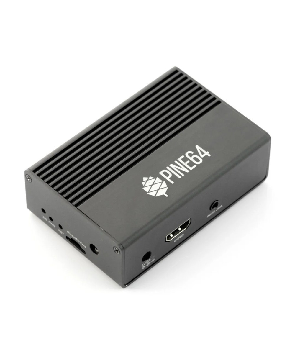Contenedor de Aluminio para Pine 64 Rock64