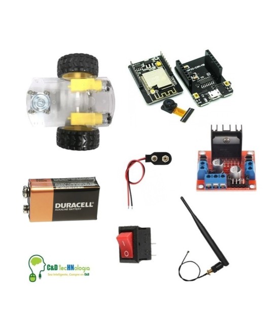 Carrito Robot con Camara ESP-32 WIFI