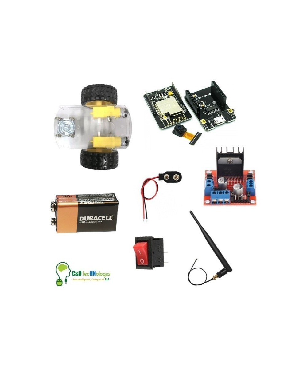 Carrito Robot con Camara ESP-32 WIFI