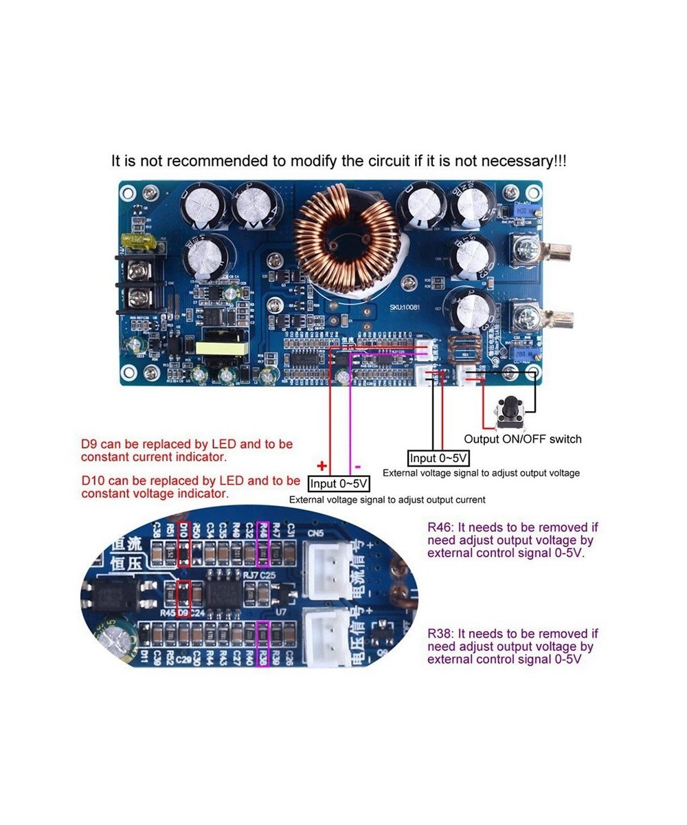 Regulador/ Estabilizador descendente de voltaje 30A 800W