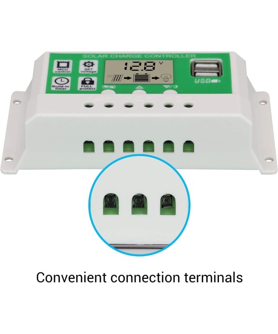 Controladores de Carga Solar 10A/20A/30A/60A 250w