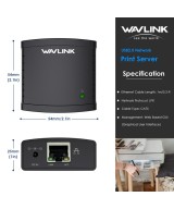 Servidor de Impresora USB 2.0 10/100Mbps RJ45 WN-NU78M41