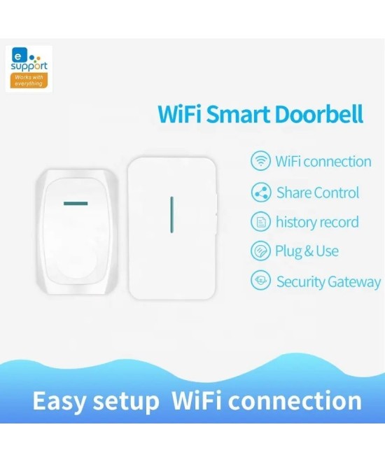 Timbre Inalamabrico WIFI SA-026 Ewelink