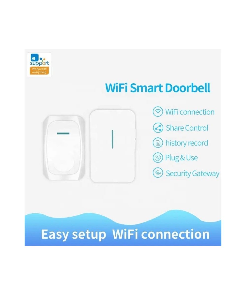 Timbre Inalamabrico WIFI SA-026 Ewelink