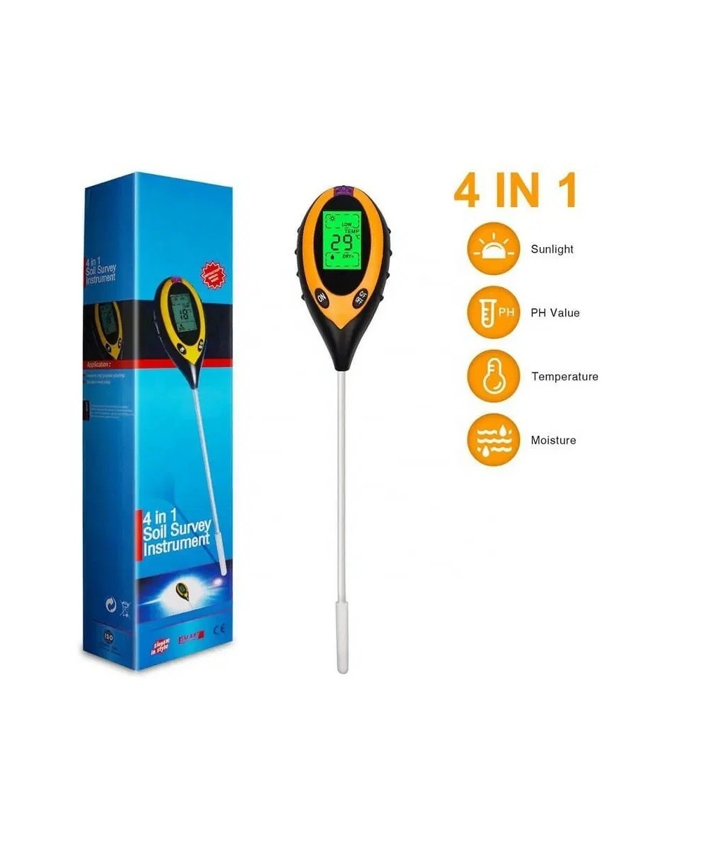 Medidor de PH/Temperatura de Suelo 4 en 1
