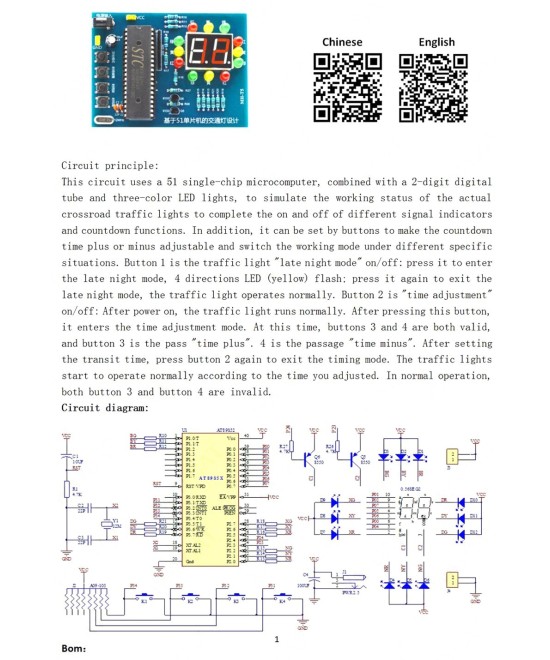 Proyecto Simulador de Semaforo 4 Vias con STC89C52 (DIY)