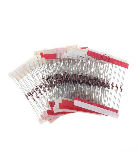 Set de Diodos Zener 1/2W 30 Valores 300 Unidades