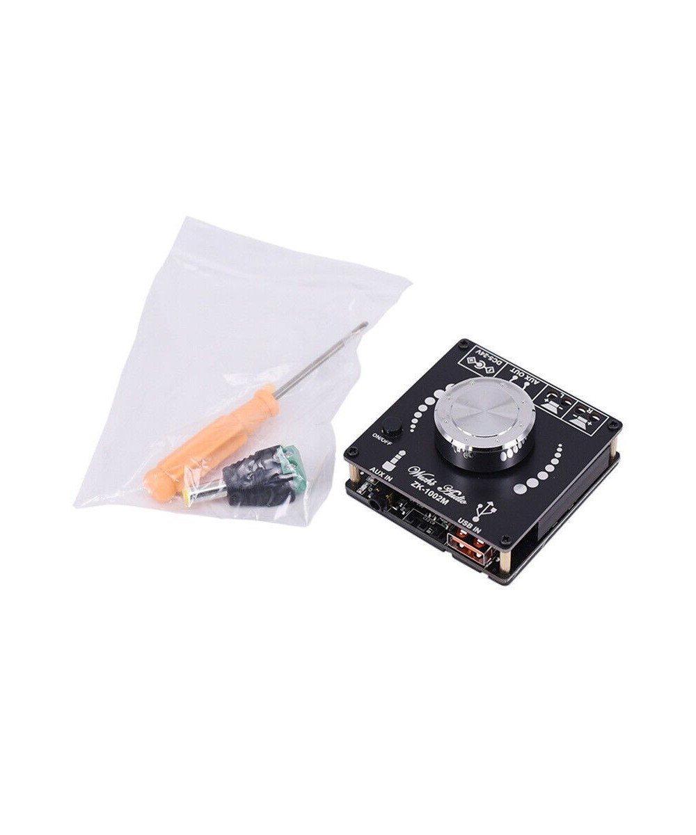 Tarjeta Amplificador de Audio 100W+100W Bluetooth 5.0 ZK-1002M