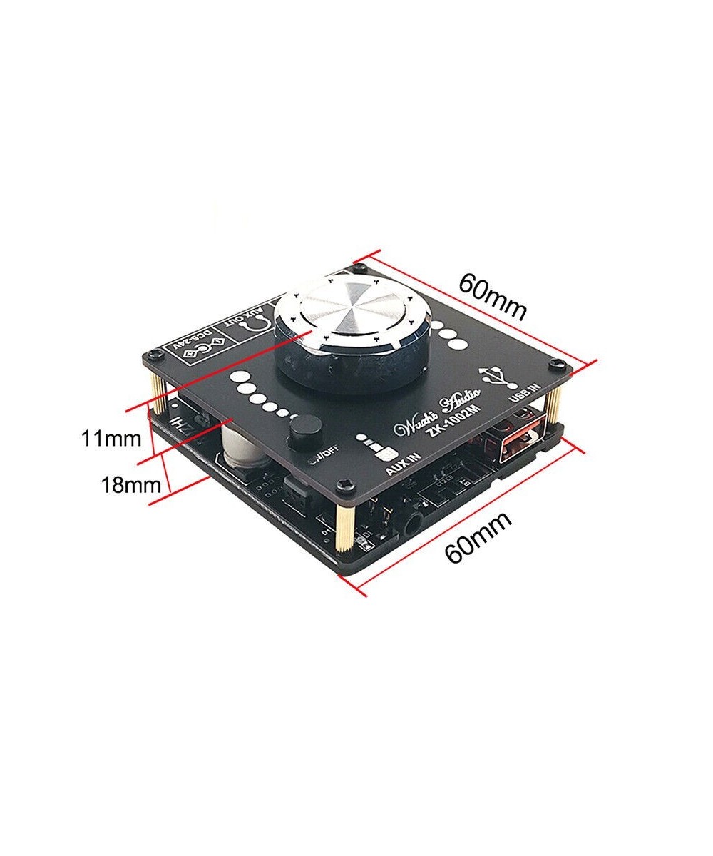 Tarjeta Amplificador de Audio 100W+100W Bluetooth 5.0 ZK-1002M