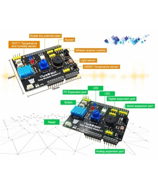 Placa de Expansion Multifuncional 9 en 1 HY-M302 compatible con Arduino