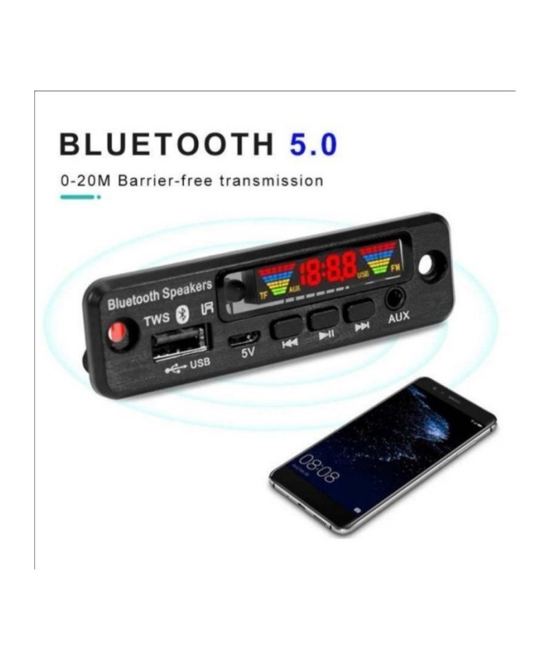 Modulo de radio bluetooth + control  5v