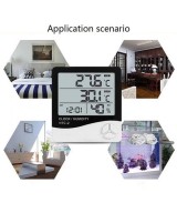 Termohigrometro Digital y Reloj HTC-2