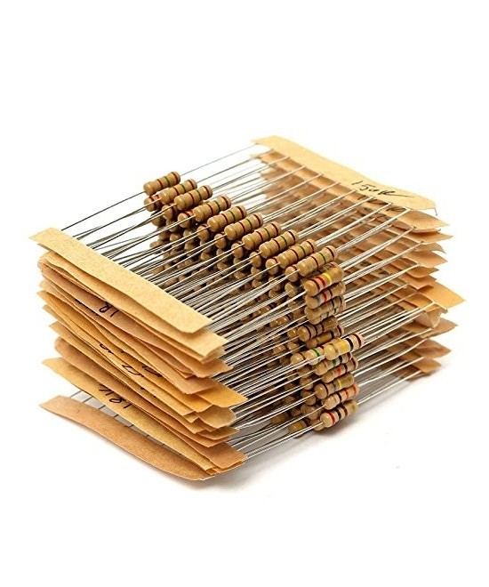 Kit de resistencias 30 valores 300pcs 1/2 watt