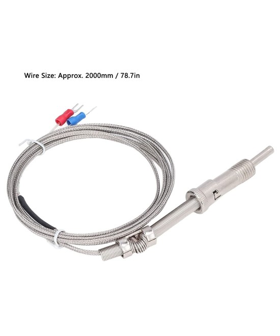 Sonda de temperatura termocupla tipo K WRNT-01 2000mm 0-600 grados