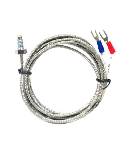 Sonda de temperatura termocupla tipo K M6 2000mm 0-600 grados