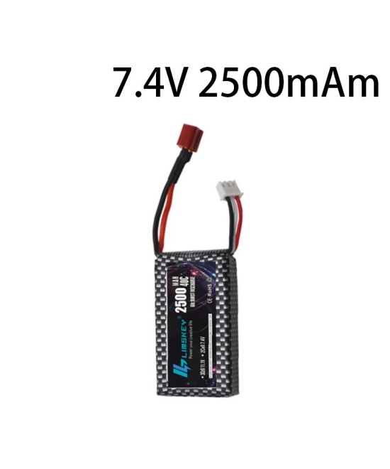 Bateria Tipo LiPo recargable 11.1V 2S 2500mAh Limskey 40C Conector Tipo T
