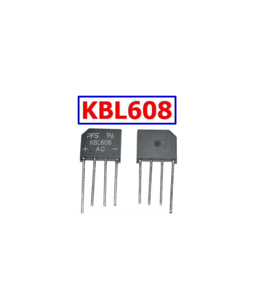 Puente Rectificador 6A 800V KBL608 (2 Unidades)