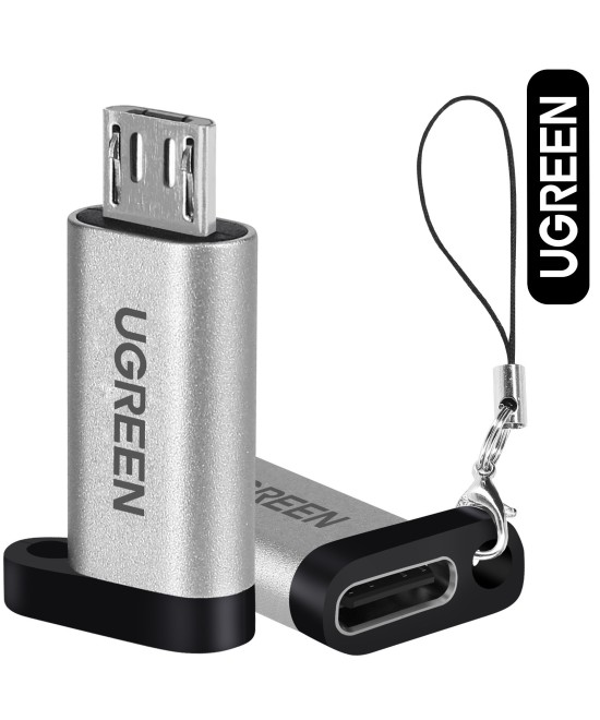 Adaptador de Carga Rapida USB-C a Micro USB UGREEN