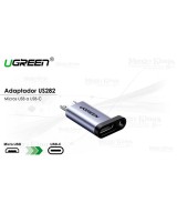 Adaptador de Carga Rapida USB-C a Micro USB UGREEN