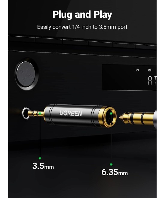 Adaptador de Audio de 1/4 (6.35mm) a 3.5mm UGREEN