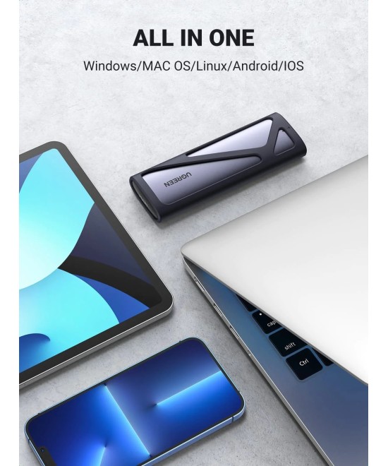 Lector de Disco Duro SSD M2 NVMe a USB-C UGREEN