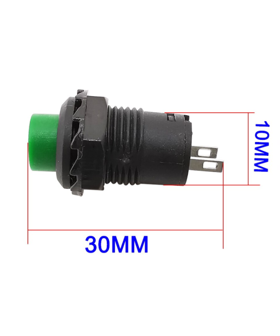 Interruptor push button con bloqueo ON / OFF