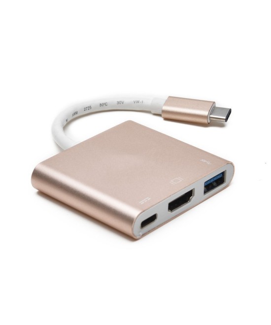 USB-c a USB-HDMI-USB-c