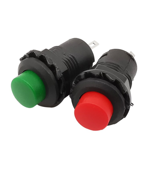 Interruptor push button con bloqueo ON / OFF