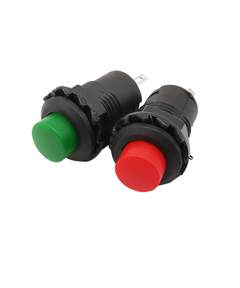 Interruptor push button con bloqueo ON / OFF