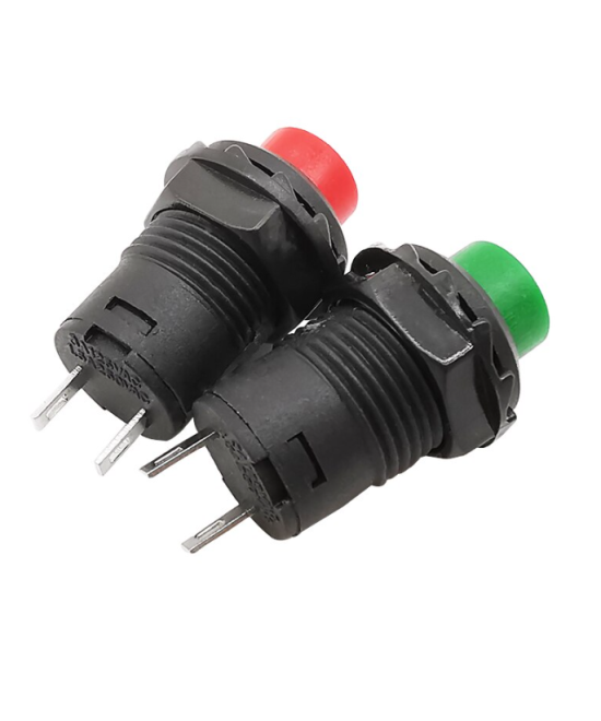 Interruptor push button con bloqueo ON / OFF