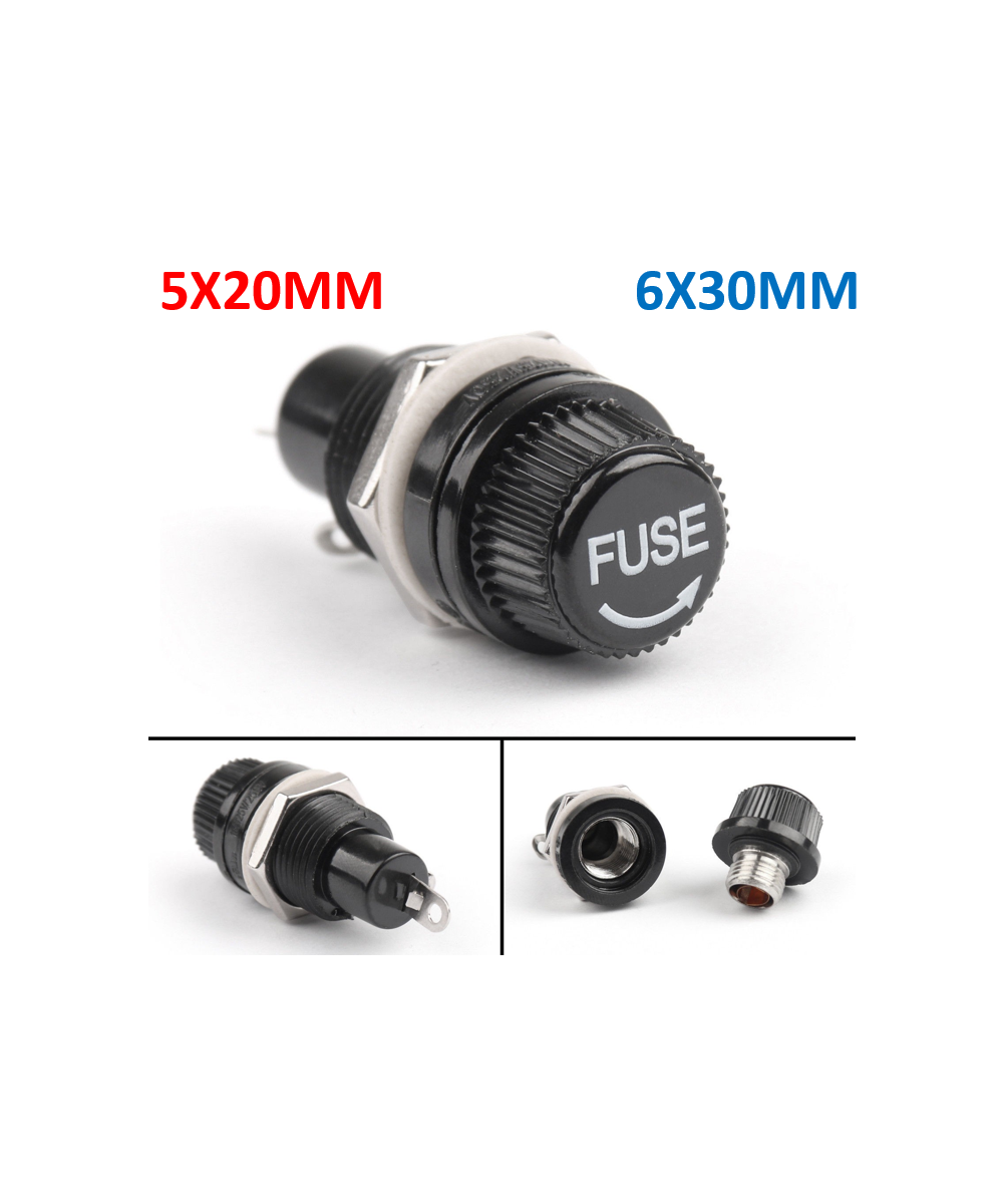 Portafusibles 10A 250VAC