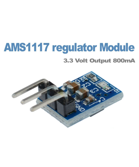 Modulo regulador de voltaje descendente 3.3V LDO 800MA AMS1117